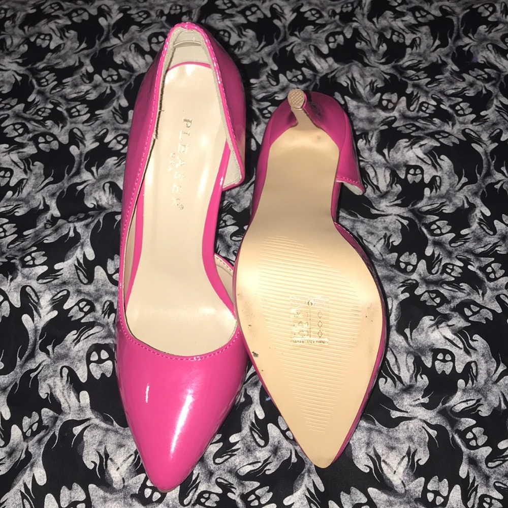 Pleaser USA Pink Stilettos - Picture 4 of 8